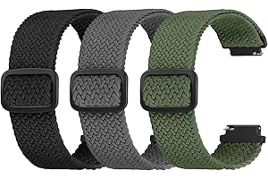 Ecogbd Elastic Nylon Replacement Strap 16mm 18mm 20mm 22mm, Quick Release Watch Straps, Soft Fabric Adjustable Breathable Sport Strap Women Men