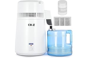 CO-Z Water Distillers, Pure Distilled Water Machine for Home Countertop Table Desktop, 4L Distiller Water at Home, 4 Liter Water Purifier to Make Clean Water for Home Use