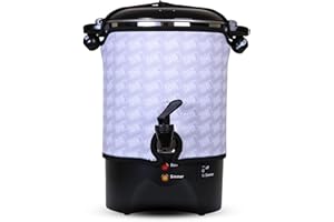 HOTPLATE MADE SAFER Made Safer - 4L Hot Water Urn, Boiling Water Dispenser for Tea & Hot Drinks, Low Energy & Portable, Designed in the UK, 20 Cups