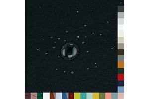 VmG-Store Wasserdichter Outdoor Polyesterstoff Meterware für Markisen, Zelte, Abdeckplanen, UV Schutz reißfest & pflegeleicht (50x147cm, 001 I Schwarz)