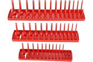 FLEXMAN 3St Socket Organizer Brick Set, Röd High Pole Plastic Socket Brick Set för Hem, Lager, Fabrik