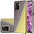 for HMD Pulse/HMD Pulse Pro/HMD Pulse Plus Case, Shockproof [Ultra Slim] Scratch Resistant Gel Rubber Silicone [Protective Case] Gradient Phone Cover for HMD Pulse Pro Plus - Black/Gold