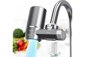 JONESMAN Filtre Eau Robinet-Filtre Robinet-Purificateur d'Eau Filtre à Eau-Filtre Anti Calcaire Robinet-Filtre a Eau Robinet-Filtre Calcaire Robinet-Filtration Eau Robinet-Élimine 17 substances