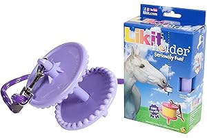 Likit Holder Purple | Stable Toy for Horses, use with Likit Horse Treats | Help Horse Boredom | Purple