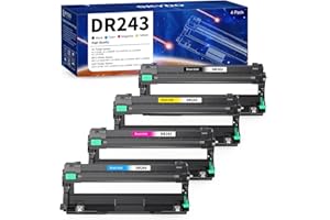 SKYDO DR243CL Tambor Compatible para Toner Brother DR-243CL Tambor DR243 para Brother DCP-L3550CDW MFC-L3750CDW MFC-L3770CDW DCP-L3510CDW HL-L3230CDW HL-L3210CW, 4 Unidad de Tambor