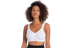 Dorina FLEX - Soutien-Gorge de Sport Non Rembourré pour Femme, Couverture Totale, Design Dos Nageur, Microfibre Tactel Respirante et Mesh pour Entraînements à Faible Impact