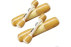 SQINGG 2 Pcs Set Inflatable Floating Row Inflatable Swimming Pool Game Set Float Ride on Row PVC Pool Battle Log Rafts Water Sports Games Float Adults