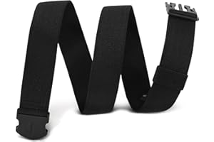 WHIPPY Mens Elastic Stretch Work Belt Unisex Adventure Web Sports Belt with Metal Free Buckle Adjustable Belts for Women Men