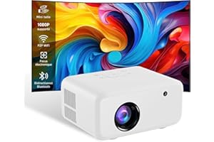 Mini Projecteur Portable, VISULAPEX V3pro 5G WiFi Vidéoprojecteur 12000LM, 1080P Full HD Supportée, Rétroprojecteur pour Home Cinéma, Compatible avec Smartphone HDMI USB Firestick