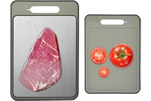 Delihaniess 4 in 1 Auftaubrett mit Schneidefunktion, 3X Schnelles Auftauen Schneidebrett, Mit Messerschärfer und Gewürzreibe, Multifunktionales Schneidebrett