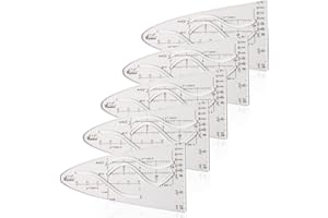 NCOALE 5 Stück Parabelschablone Mathe, Einheitsparabel Parabel Zeichenschablone Kurvenschablone, Normalparabel Kurvenlineal für Sinus Kosinus Tangens ein Wichtiges Hilfsmittel für Studium und Beruf