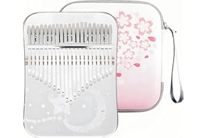 LULUPILA Kalimba 21 Schlüssel, Crystal Fingerklaviere，Professionelle Daumenklavier Carlimba, Mbira Instrumente für Erwachsene und Kinder (Beige)