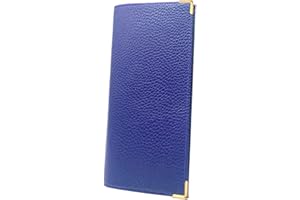 LIVAN - L702 - Porte chéquier Longue - Porte Cartes - Cuir - Format Classique - Homme Femme - 23,5 x 10 cm (Bleu Roi T)