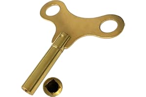 JEWELLERS TOOLS 4,5 mm Messingschlüssel (9) Aufziehschlüssel für Uhren, Flügeltyp Großvater-Winder-Werkzeug