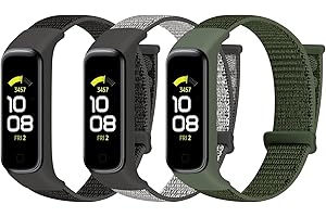 TumpCez Solo Loop Nylon Strap Only Compatible with Samsung Galaxy Fit 2 Strap for Women Men, Adjustable Sports Replacement Wristband for Galaxy Fit 2