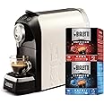 Bialetti Super, Macchina Caffè Espresso per Capsule in Alluminio, Incluse 32 Capsule, Supercompatta, Serbatoio 700 ml, Bianco
