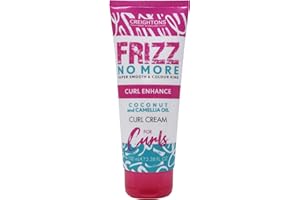 Creightons Frizz No More Curl Enhance Curl Cream 100ml – Reduces Frizz, Defines Curls & Adds Glossy Shine with Coconut & Camellia Oil | Humidity Defence, Colour-Kind, All Hair Types
