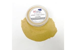 WWS WAR WORLD SCENICS WWScenics Arena Fina | Envase de 180ml | Modelismo Material Base Diorama