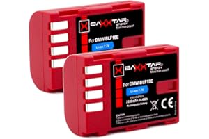 2x Baxxtar PRO batteria per Panasonic DMW BLF19 e con Infochip - per Panasonic Lumix DC G9 GH5 GH5s DMC GH3 GH4 GH4R - Sigma BP-61 ecc