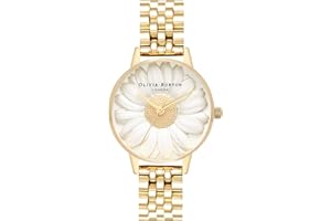 Olivia Burton damski analogowy japoński zegarek kwarcowy z paskiem ze stali nierdzewnej OB16FS100