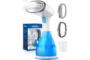 YURDOCA Clothes Steamer Handheld, Portable Garment Steamer Iron for Clothes with 280ml Tank, for Vertical and Horizontal Steaming, Fast Heat-up, Fast Wrinkle Removal