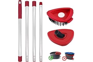 DLAIMI Remplacement des Accessoires de Balai et des Barres télescopiques Barres télescopiques pour Vileda Turbo,Poignée de Rechange 4 Sections Compatible avec Vileda Spin EasyWring Accessoires