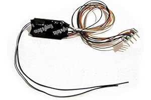 LAISDCC Decoder locomotiva DCC a 4 funzioni con spina NEM 652 a 8 pin