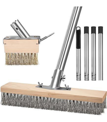 Balai Lave-sol Professionnel Avec Essoreuse - Manche Acier Chromé 1,33 M - Éponge Synthétique Et Grattoir - Qualité Robuste Pour Usage Intensif