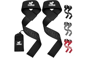 Frizco Weight Lifting Straps - Premium Neoprene Padded Heavy Duty Double Stitched Weight Lifting Gym Straps, Deadlift, Gym Accessories for Men and Women,Anti Slip100% cotton, Extra long length