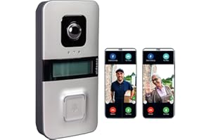GRENDA-HAMMER Grothe vidoora WLAN Türstation Front silber SmartHome Videotürklingel bedienbar über Smartphone App (Türstation silber)