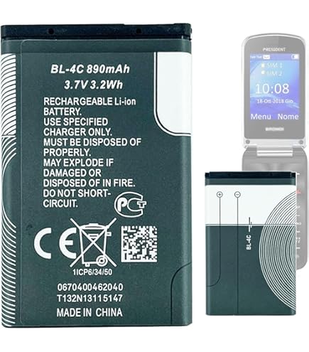 BATTERIA PILA PER BRONDI MAGNUM 4 BL-5C QUALITA ORIGINALE 1100MAH LUNGA DURATA - Foto 10