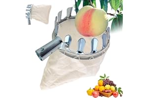 Lithyc ObstpflüCkmaschine - äPfelpflüCker - ObstpflüCker mit Stoffbeutel，Arbeitssparendes ObstpflüCkwerkzeug füR die Ernte Von äPfeln, Kirschen, Birnen und Pfirsichen
