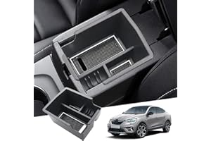 GAFAT Renaul-t Arkana 2021-2024 2025 Caja de Almacenamiento, Arkana 2023 Reposabrazos, Organizador para la Guantera, Compatible con Renault Arkana Accesorios (Blanco)