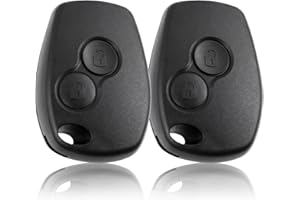 LILELIG 2 Stück Kompatibel Mit Dacia Schlüssel Gehäuse Kompatibel Mit Dacia Duster Schlüsselhülle Schützen Sie Autoschlüssel, Exquisites Autoschlüsselgehäuse, Fernbedienungsgehäuse (206 Anschlüsse)