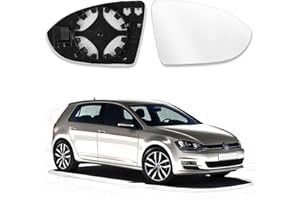 LIBERSHINE Adatto per Golf 7 Specchietto, Retrovisore Riscaldabile, Lente di Retromarcia Specchio di Vetro di Retromarcia, Vetro Specchio Retrovisore di Ricambio (Lato destro)