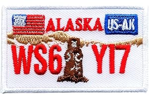 hegibaer Alaska AK Juneau 0616 Écusson thermocollant pour plaque d'immatriculation des États-Unis