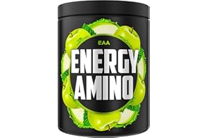 ‎IRON BROTHERS EAA Energy Amino von IRON BROTHERS- 500g Grüner Apfel - Zuckerfreie & Vegane Aminosäuren + Koffein, Taurin, Guarana + N-Acetyl-L-Tyrosin - Energy Drink, Ausdauer Boost, Intra Workout (Ampere Apple)