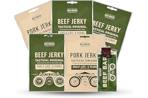The Meat Makers Tactical High Protein Beef Dried Meat Mix Barres de Porc et de Bœuf