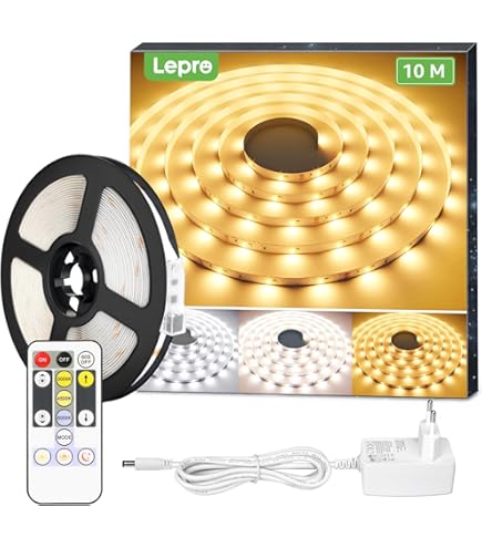 B.K.Licht Striscia LED Di 10 Metri, Nastro Luminoso Con Cambiamento Di - Foto 8