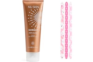 NU SKIN Nuskin Sunright Insta Glow - Gel autobronceador tintado + 1 lima de uñas