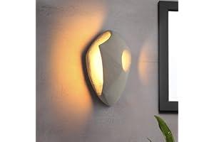 kaixunl 3W Aplique pared interior Estilo Wabi-sabi lampara de pared Modernos Apliques Pared Dormitorio Art Deco para Sala de Estar Dormitorio Pasillo Espejo de Tocador Escaleras 3000K 15 * 25.2 * 9cm