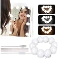Lumière LED Hollywood Pour Miroir - 10 Ampoules Dimmables, 3 Couleurs Et 10 Niveaux, Lampe Coiffeuse Parfaite Pour Maquillage