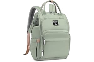 Pomelo Best Zaino Mamma Multifunzione Neonato Fasciatoio Bambino Impermeabile Borsa Stoffa Grande capacità con Materassino fasciatoio, 2 tasche isolanti bottiglia per Viaggiare