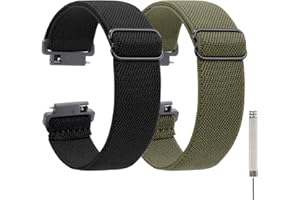 FJQUAMITIX Quick Release Nylon Replacement Watch Strap Fit to Casio F-91W- Band Width-18mm watch straps,2 PCS