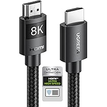 Plehood Cavo HDMI 8K, sottile HDMI 2.1 ad alta velocità 48 Gbps, cavo ultra sottile 3.6 mm, 8 K a 60 Hz, Dynamic HDR, eARC, Dolby Vision, compatibile