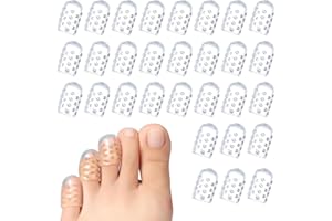 WQNNQW 30 Pièces Silicone Protège Orteils,Petits Protège-Orteils,Protège Orteils Protections,Couvre-Orteils Rembourrés,Anti-Friction Capuchons D'orteils,Pour Ampoules Ongles Soulager Pied La Douleur