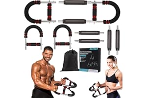 GECOOL Adjustable Twister Arm Trainer - Spring Steel Chest Expander for Home & Gym, Arm Strength Builder with Safety Lock - Portable Fitness Equipme