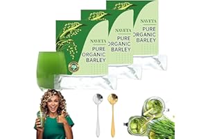 PNEDEODM Naveta Barley Grass Powder 100% Pure & Organic, Polvere di erba d'orzo Naveta 100% pura e biologica, Naveta Pure Organic Barley, Naveta Organic Barley Grass Powder (3Scatole)