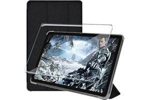 Tasch HYMY per Teclast M40 PRO Custodia + 1 x Pellicola Protettiva Teclast M40 PRO Pellicola - Flip Cover with Support Fonction Custodia Teclast M40 PRO-Black