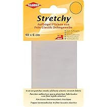 Nastro Termoadesivo Elastico Per Riparare Vestiti - 40x6 Cm Nero - Foto 8